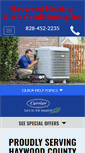 Mobile Screenshot of haywoodheatingandac.com